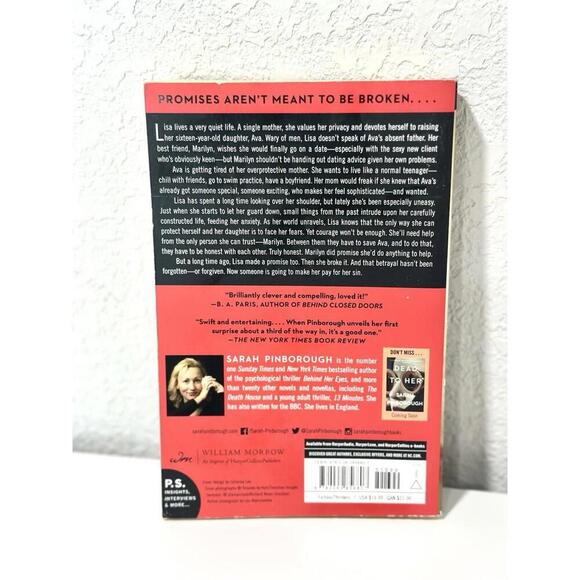 Cross Her Heart : A Novel by Sarah Pinborough First Paperback Edition 2018 - Picture 10 of 10